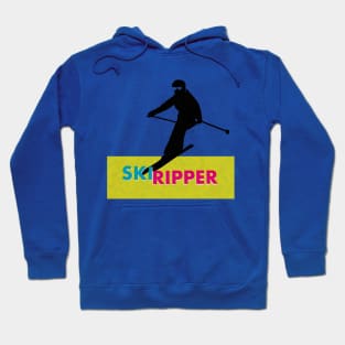 Ski Ripper Downhill Skier Hoodie